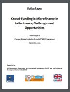 Crowd-Funding in Microfinance in India: Issues, Challenges and Opportunities